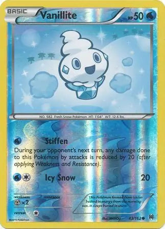 Vanillite 43/162 (XY - BREAKthrough)  - Reverse Holofoil | Good Games Adelaide SA