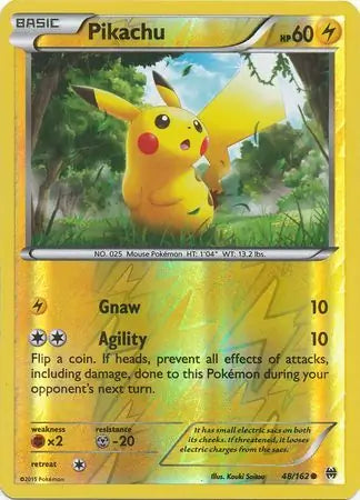 Pikachu 48/162 (XY - BREAKthrough)  - Reverse Holofoil | Good Games Adelaide SA