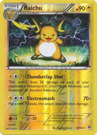 Raichu 49/162 (XY - BREAKthrough)  - Reverse Holofoil | Good Games Adelaide SA
