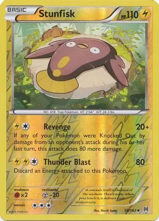 Stunfisk 56/162 (XY - BREAKthrough)  - Reverse Holofoil | Good Games Adelaide SA