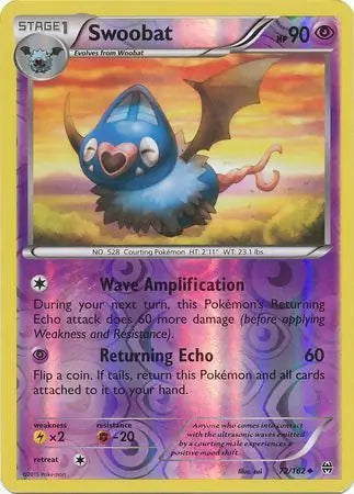 Swoobat 72/162 (XY - BREAKthrough)  - Reverse Holofoil | Good Games Adelaide SA