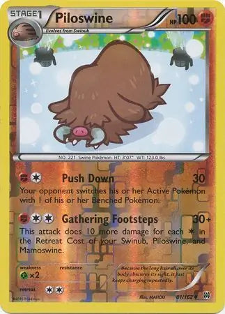 Piloswine 81/162 (XY - BREAKthrough)  - Reverse Holofoil | Good Games Adelaide SA