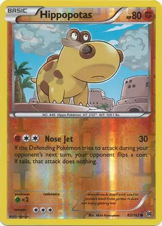 Hippopotas 83/162 (XY - BREAKthrough)  - Reverse Holofoil | Good Games Adelaide SA
