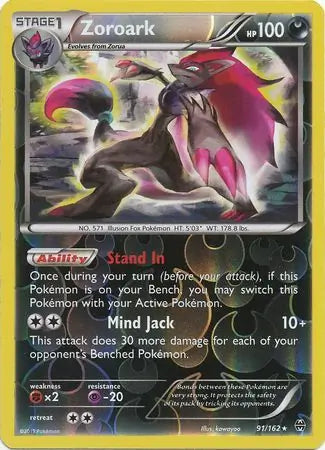 Zoroark 91/162 (XY - BREAKthrough)  - Reverse Holofoil | Good Games Adelaide SA