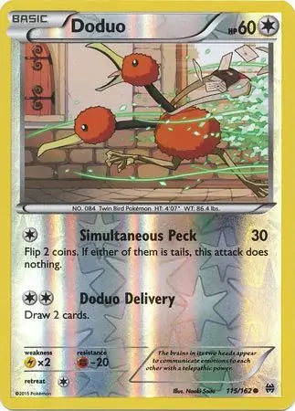 Doduo 115/162 (XY - BREAKthrough)  - Reverse Holofoil | Good Games Adelaide SA