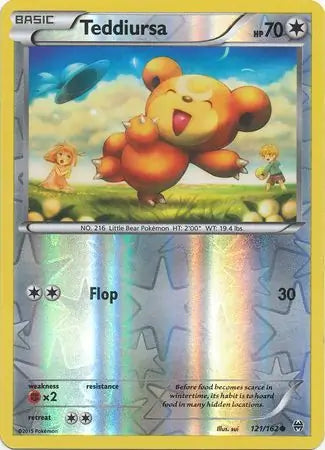 Teddiursa 121/162 (XY - BREAKthrough)  - Reverse Holofoil | Good Games Adelaide SA