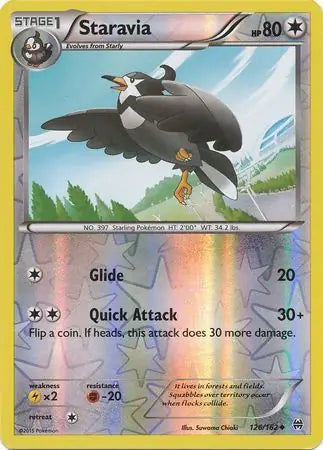 Staravia 126/162 (XY - BREAKthrough)  - Reverse Holofoil | Good Games Adelaide SA