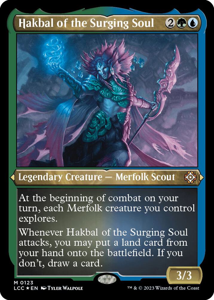 Hakbal of the Surging Soul Display Commander Thick Stock 123 (Commander: The Lost Caverns of Ixalan)  - Foil | Good Games Adelaide SA