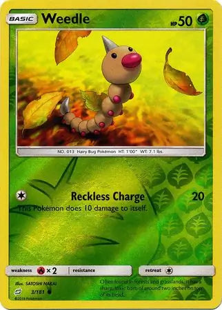 Weedle 3/181 (SM - Team Up)  - Reverse Holofoil | Good Games Adelaide SA