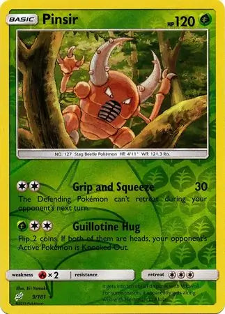 Pinsir 9/181 (SM - Team Up)  - Reverse Holofoil | Good Games Adelaide SA