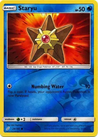 Staryu 28/181 (SM - Team Up)  - Reverse Holofoil | Good Games Adelaide SA