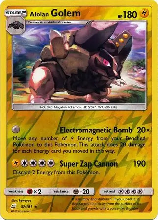 Alolan Golem 37/181 (SM - Team Up)  - Reverse Holofoil | Good Games Adelaide SA