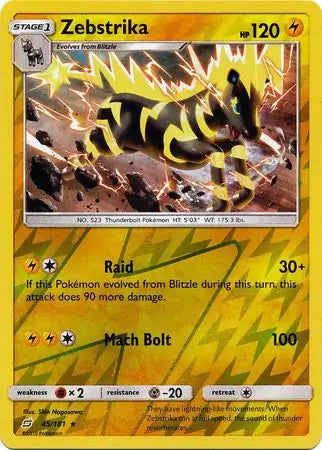 Zebstrika 45/181 (SM - Team Up)  - Reverse Holofoil | Good Games Adelaide SA