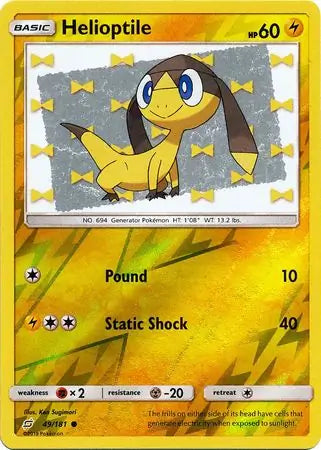 Helioptile 49/181 (SM - Team Up)  - Reverse Holofoil | Good Games Adelaide SA