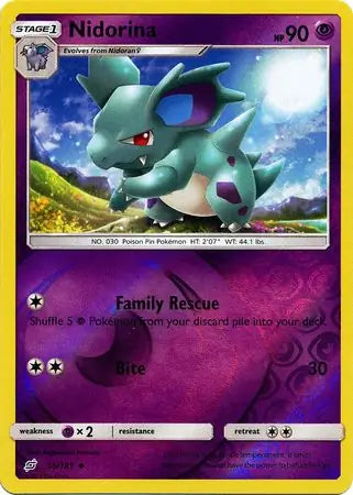 Nidorina 55/181 (SM - Team Up)  - Reverse Holofoil | Good Games Adelaide SA