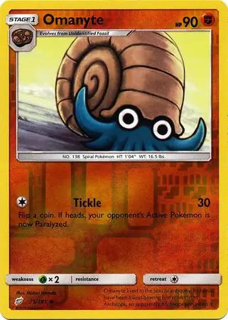 Omanyte 75/181 (SM - Team Up)  - Reverse Holofoil | Good Games Adelaide SA