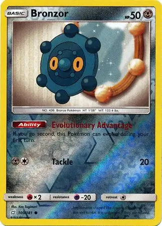Bronzor 100/181 (SM - Team Up)  - Reverse Holofoil | Good Games Adelaide SA