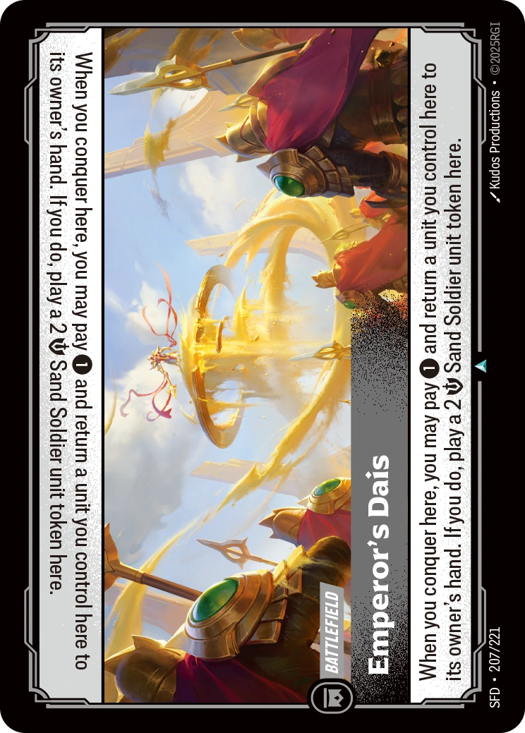 Emperor's Dais 207/221 (Spiritforged)  - Foil | Good Games Adelaide SA