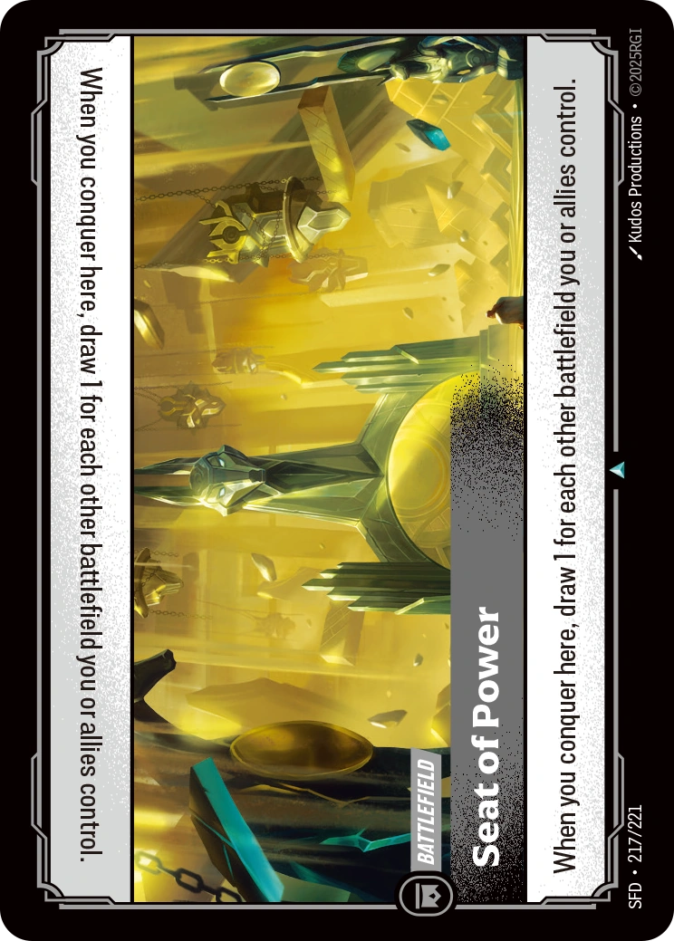 Seat of Power 217/221 (Spiritforged)  - Foil | Good Games Adelaide SA