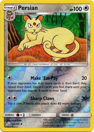 Persian 126/181 (SM - Team Up)  - Reverse Holofoil | Good Games Adelaide SA