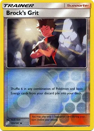 Brock's Grit 135/181 (SM - Team Up)  - Reverse Holofoil | Good Games Adelaide SA