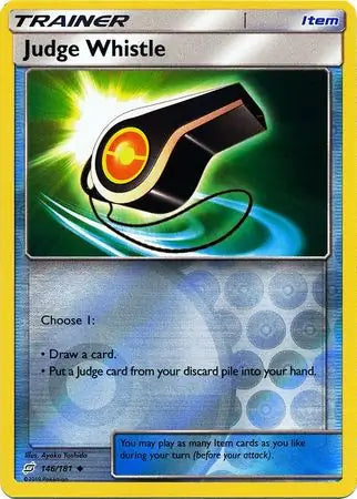 Judge Whistle 146/181 (SM - Team Up)  - Reverse Holofoil | Good Games Adelaide SA