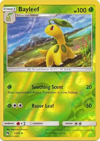 Bayleef 7/214 (SM - Lost Thunder)  - Reverse Holofoil | Good Games Adelaide SA