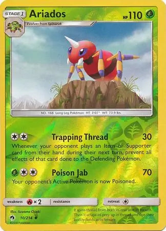 Ariados 10/214 (SM - Lost Thunder)  - Reverse Holofoil | Good Games Adelaide SA
