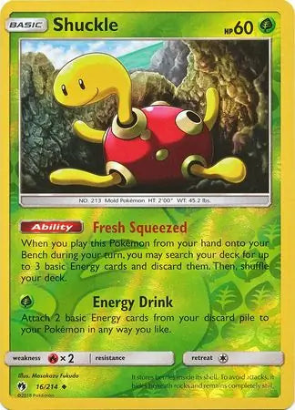 Shuckle 16/214 (SM - Lost Thunder)  - Reverse Holofoil | Good Games Adelaide SA