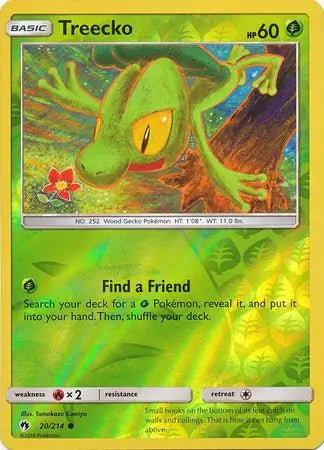 Treecko 20/214 (SM - Lost Thunder)  - Reverse Holofoil | Good Games Adelaide SA