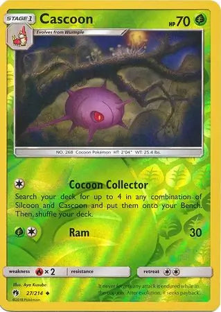 Cascoon 27/214 (SM - Lost Thunder)  - Reverse Holofoil | Good Games Adelaide SA