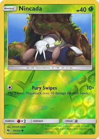 Nincada 29/214 (SM - Lost Thunder)  - Reverse Holofoil | Good Games Adelaide SA