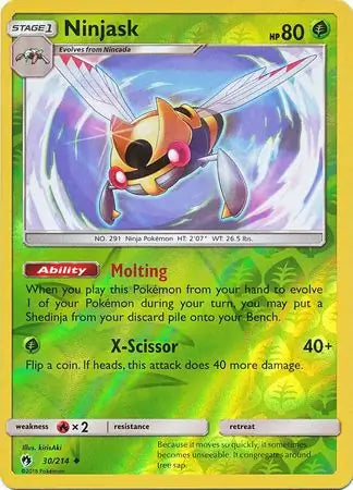 Ninjask 30/214 (SM - Lost Thunder)  - Reverse Holofoil | Good Games Adelaide SA
