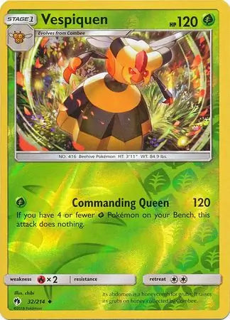 Vespiquen 32/214 (SM - Lost Thunder)  - Reverse Holofoil | Good Games Adelaide SA