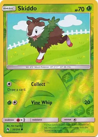 Skiddo 35/214 (SM - Lost Thunder)  - Reverse Holofoil | Good Games Adelaide SA