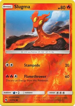 Slugma 43/214 (SM - Lost Thunder)  - Reverse Holofoil | Good Games Adelaide SA