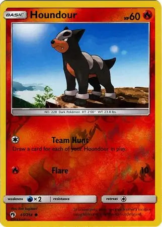 Houndour 45/214 (SM - Lost Thunder)  - Reverse Holofoil | Good Games Adelaide SA