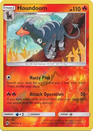 Houndoom 46/214 (SM - Lost Thunder)  - Reverse Holofoil | Good Games Adelaide SA