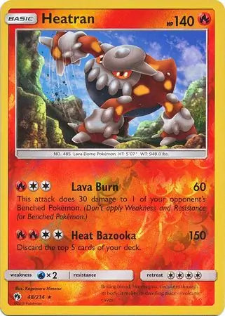 Heatran 48/214 (SM - Lost Thunder)  - Reverse Holofoil | Good Games Adelaide SA