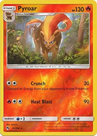 Pyroar 51/214 (SM - Lost Thunder)  - Reverse Holofoil | Good Games Adelaide SA