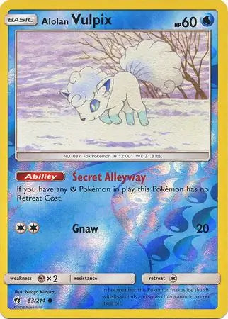 Alolan Vulpix 53/214 (SM - Lost Thunder)  - Reverse Holofoil | Good Games Adelaide SA