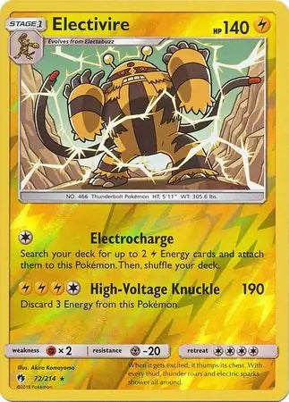Electivire 72/214 (SM - Lost Thunder)  - Reverse Holofoil | Good Games Adelaide SA