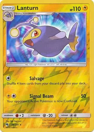 Lanturn 74/214 (SM - Lost Thunder)  - Reverse Holofoil | Good Games Adelaide SA
