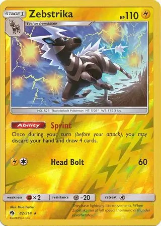 Zebstrika 82/214 (SM - Lost Thunder)  - Reverse Holofoil | Good Games Adelaide SA