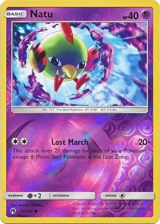 Natu 87/214 (SM - Lost Thunder)  - Reverse Holofoil | Good Games Adelaide SA
