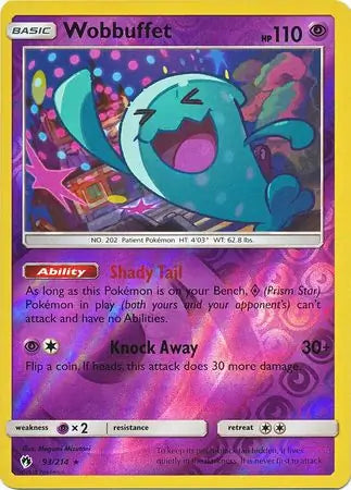 Wobbuffet 93/214 (SM - Lost Thunder)  - Reverse Holofoil | Good Games Adelaide SA