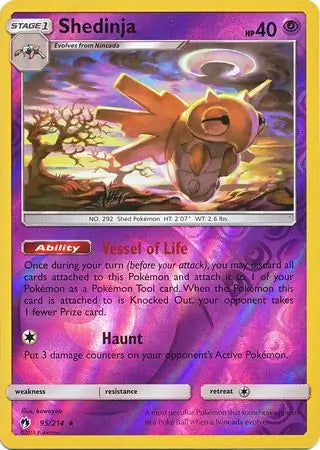 Shedinja 95/214 (SM - Lost Thunder)  - Reverse Holofoil | Good Games Adelaide SA