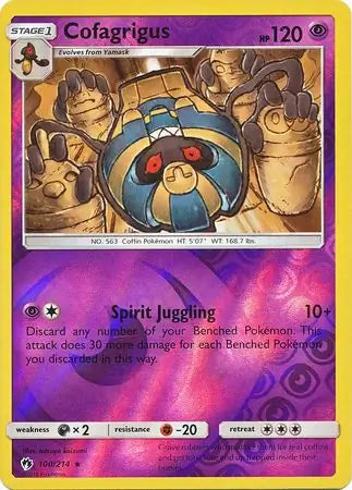 Cofagrigus 100/214 (SM - Lost Thunder)  - Reverse Holofoil | Good Games Adelaide SA
