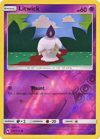 Litwick 101/214 (SM - Lost Thunder)  - Reverse Holofoil | Good Games Adelaide SA