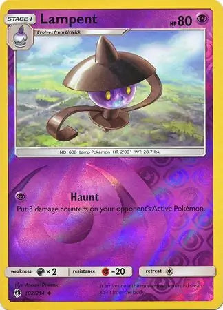 Lampent 102/214 (SM - Lost Thunder)  - Reverse Holofoil | Good Games Adelaide SA